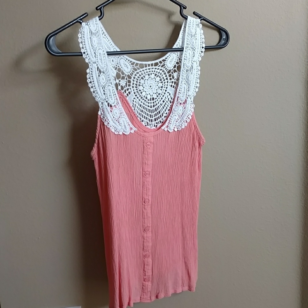 Coral tank top